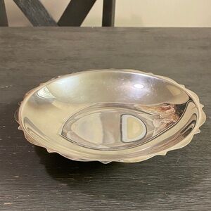 Silver Scalloped Edge Bowl